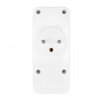 Maclean Rozdzielacz na 3 gniazda MCE248 F/W 2xUSB-A 2xUSB-C biały